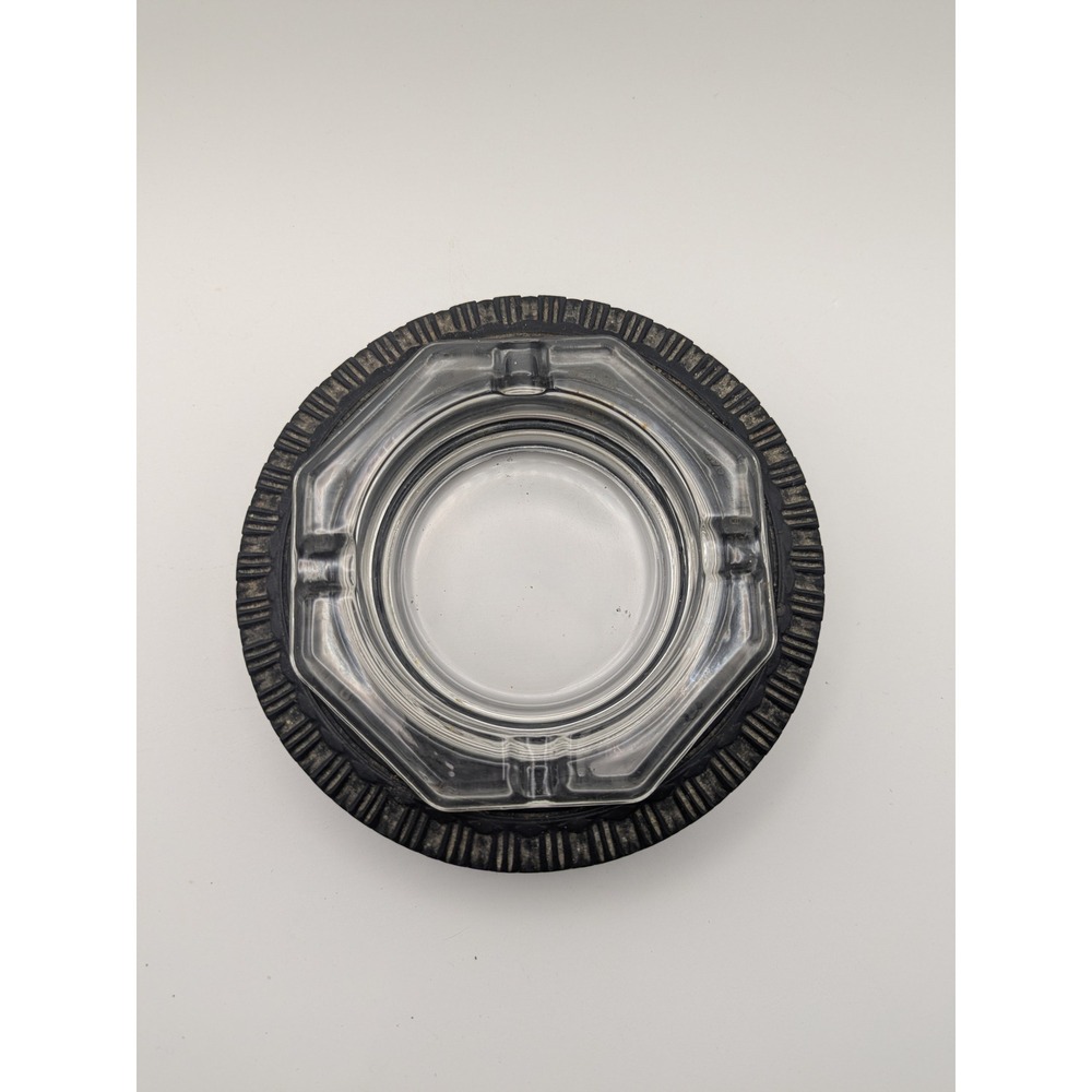 Vtg 6" Goodyear Super Cushion 6.70-15 4‎ Ply Tire Ashtray Advertising Made USA